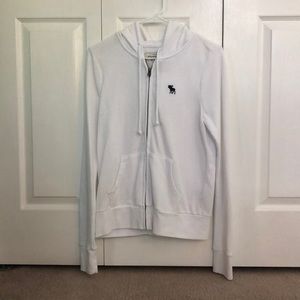 White Abercrombie and Fitch hoodie